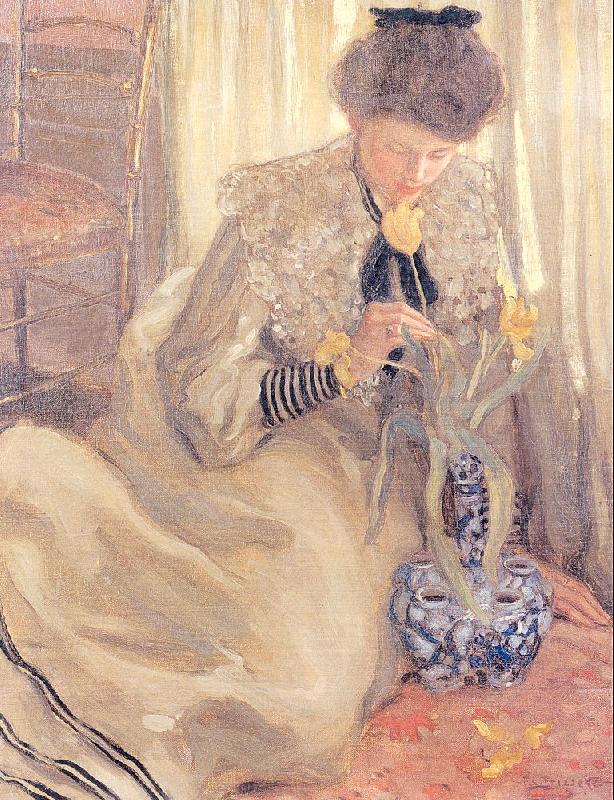Frieseke, Frederick Carl The Yellow Tulip Sweden oil painting art
